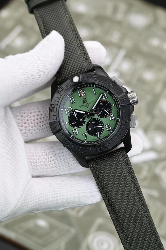 Men's Quartz Watch Chronograph 904L Stainless Steel 45mm- BR 196