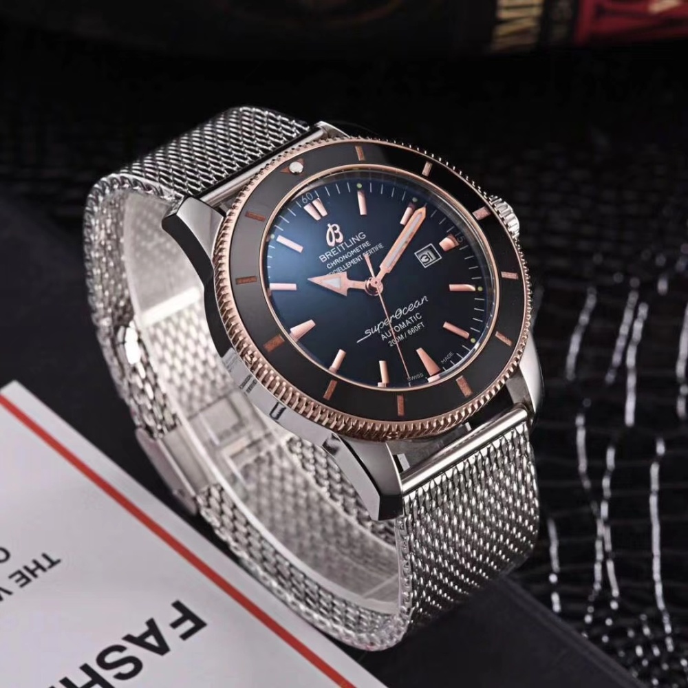 Men's Automatic Mechanical Watch 904L Stainless Steel 46mm- BR 43