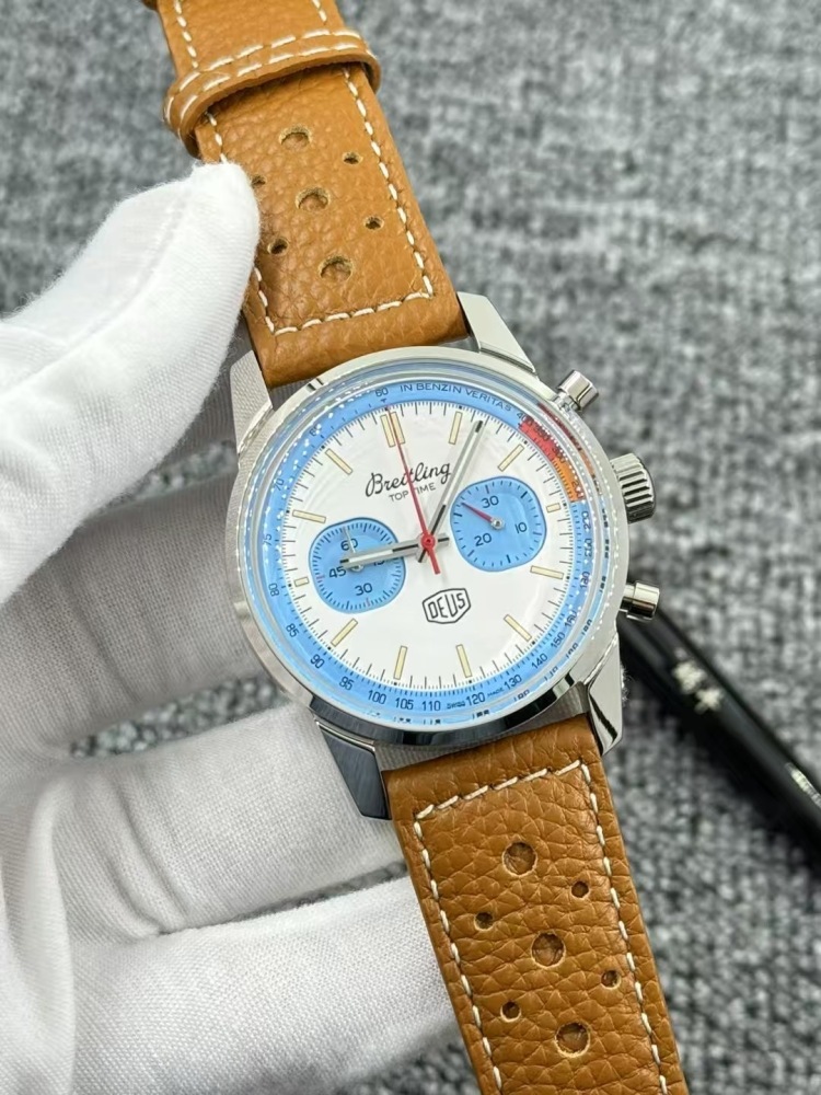 Men's Quartz Watch Chronograph 904L Stainless Steel 43mm- BR 217