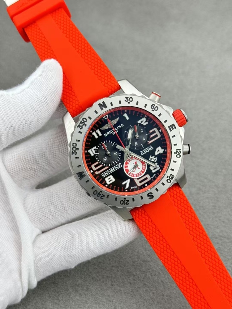 Men's Quartz Watch Chronograph 904L Stainless Steel 46mm- BR 208