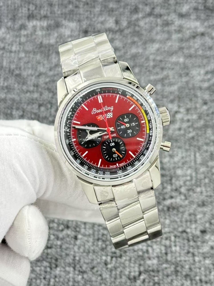 Men's Quartz Watch Chronograph 904L Stainless Steel 43mm- BR 217