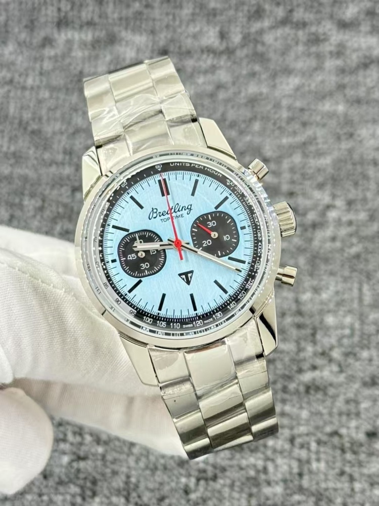 Men's Quartz Watch Chronograph 904L Stainless Steel 43mm- BR 217