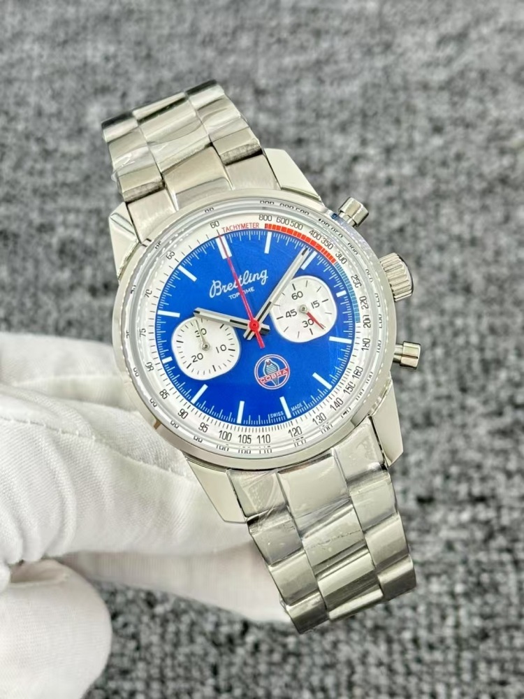 Men's Quartz Watch Chronograph 904L Stainless Steel 43mm- BR 217