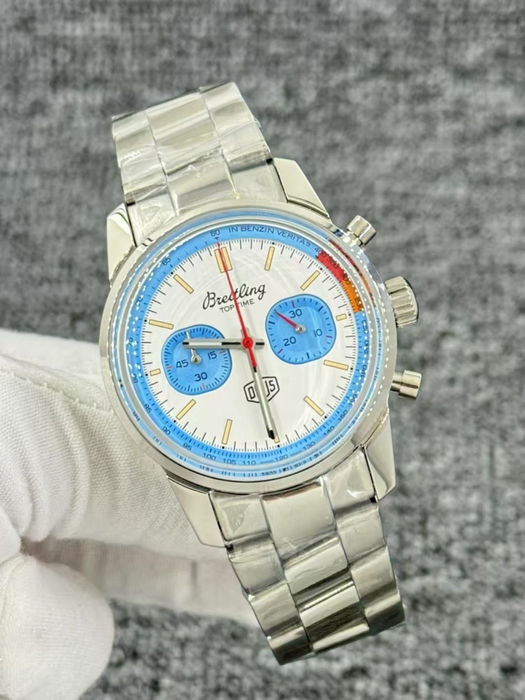 Men's Quartz Watch Chronograph 904L Stainless Steel 43mm- BR 217