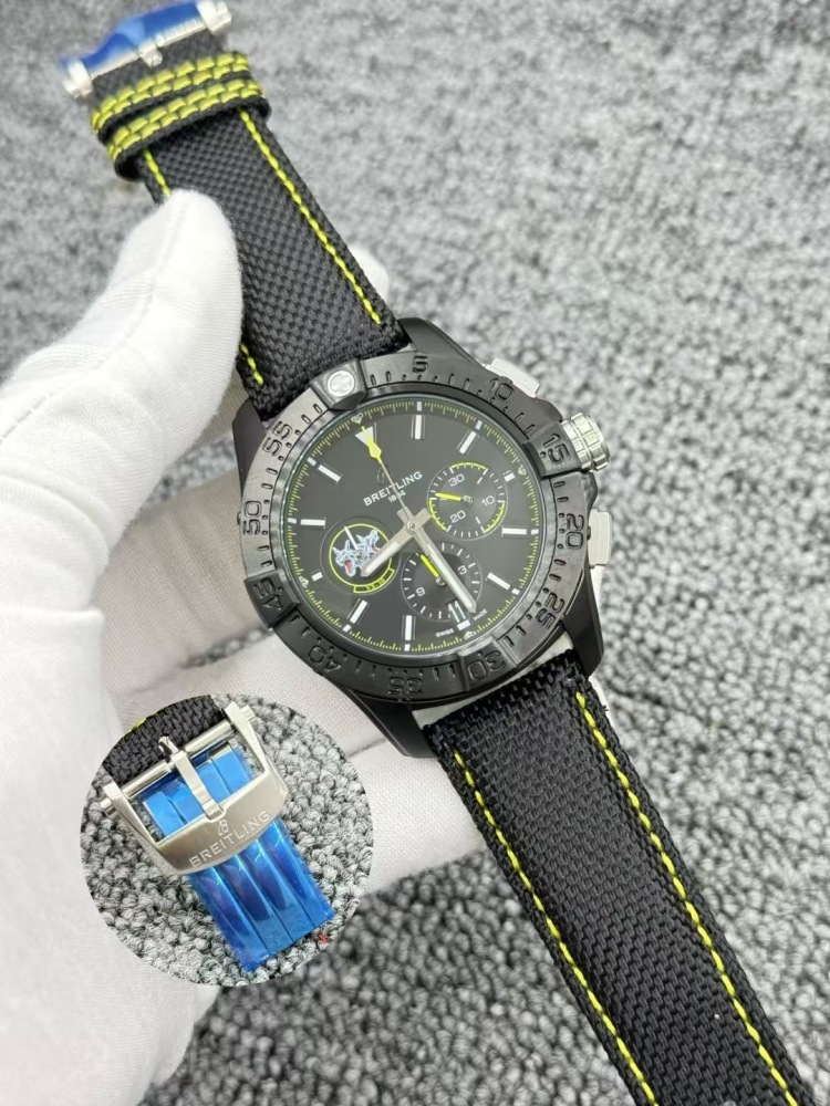 Men's Quartz Watch Chronograph 904L Stainless Steel 43mm- BR 210