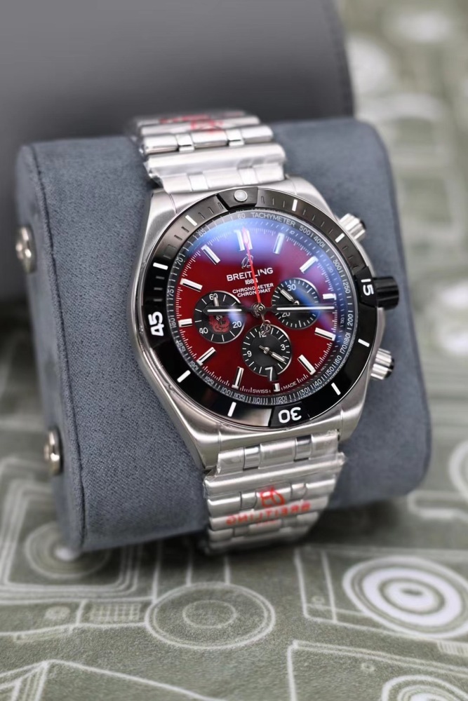 Men's Quartz Watch Chronograph 904L Stainless Steel 46mm- BR 191
