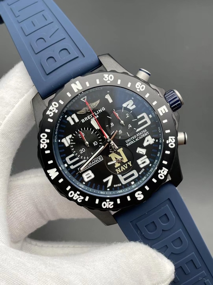 Men's Quartz Watch Chronograph 904L Stainless Steel 46mm- BR 174