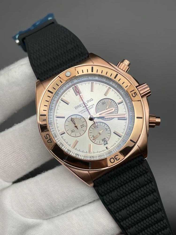 Men's Quartz Watch Chronograph 904L Stainless Steel 46mm- BR 179