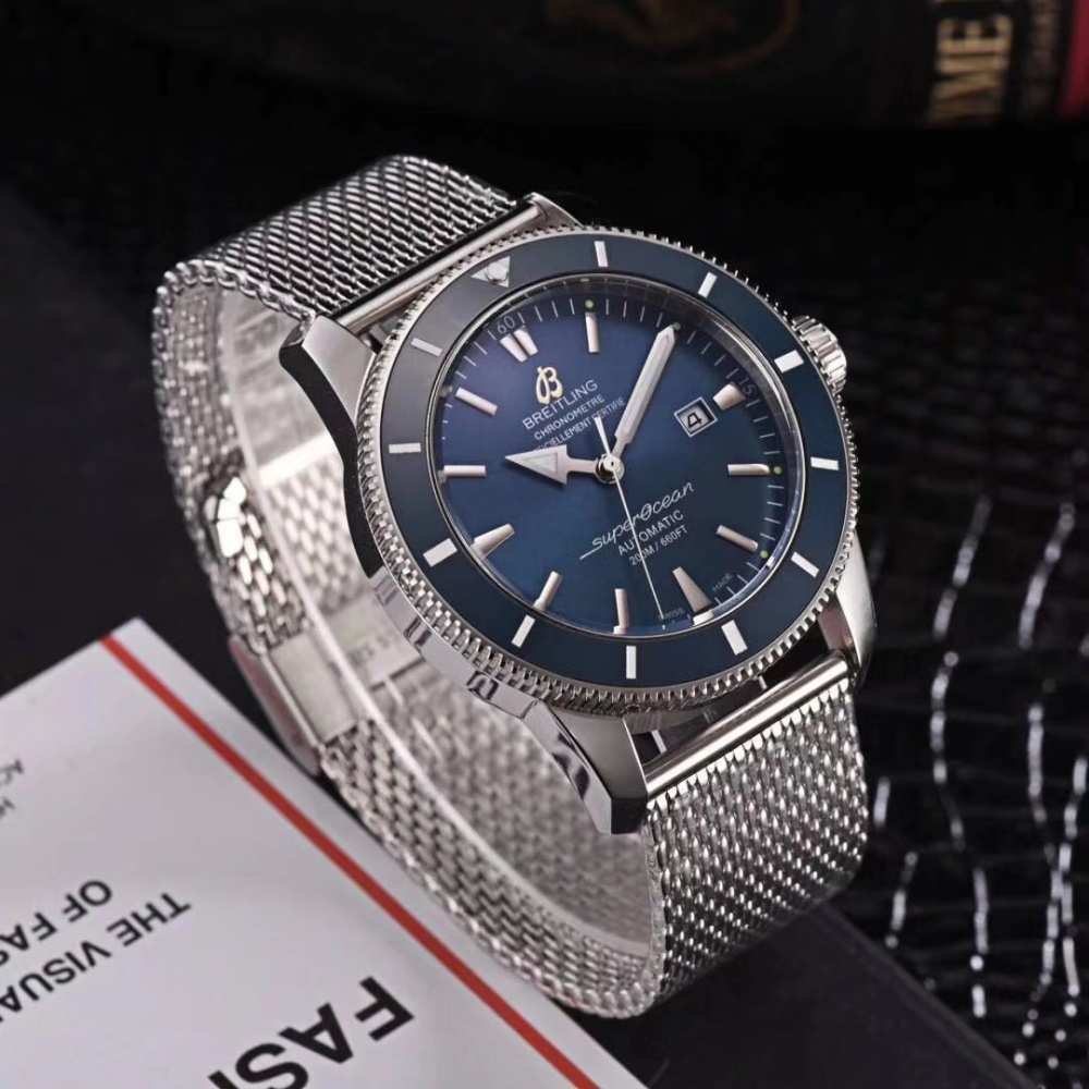 Men's Automatic Mechanical Watch 904L Stainless Steel 46mm- BR 43