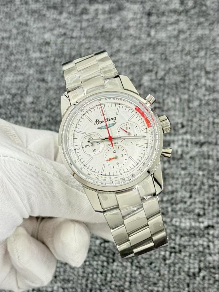 Men's Quartz Watch Chronograph 904L Stainless Steel 43mm- BR 217