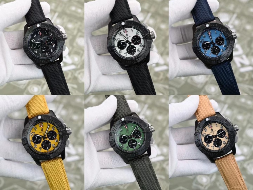 Men's Quartz Watch Chronograph 904L Stainless Steel 45mm- BR 196
