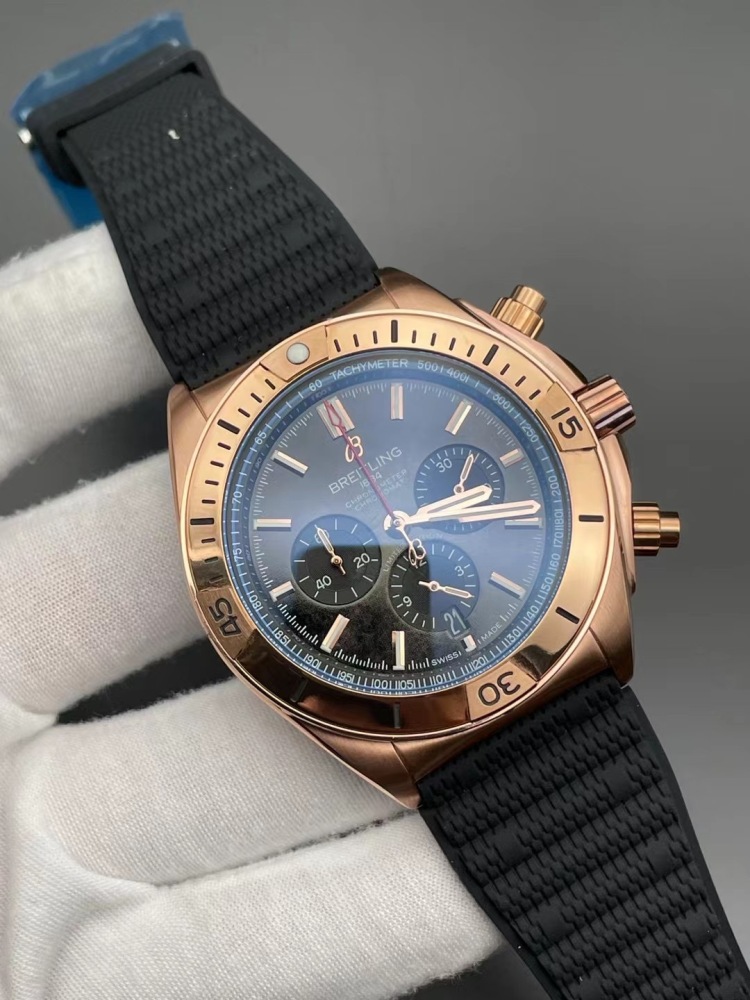 Men's Quartz Watch Chronograph 904L Stainless Steel 46mm- BR 179