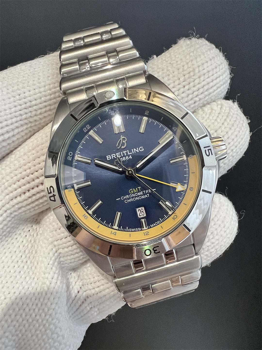 Men's Automatic Mechanical Watch 904L Stainless Steel 44mm- BR 198