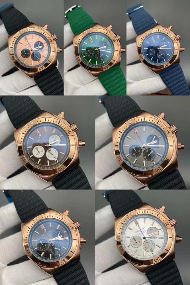 Men's Quartz Watch Chronograph 904L Stainless Steel 46mm- BR 179