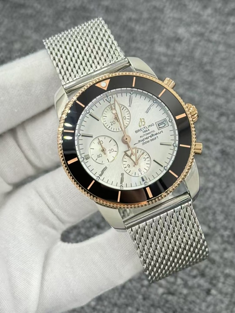 Men's Quartz Watch Chronograph 904L Stainless Steel 43mm- BR 227