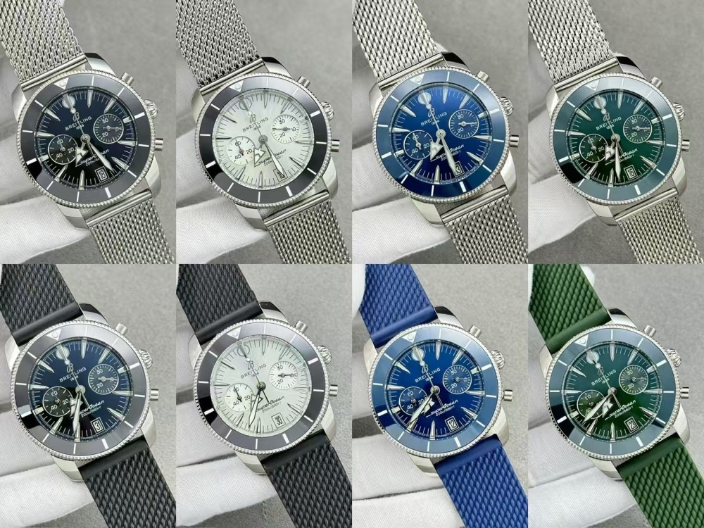 Men's Quartz Watch Chronograph 904L Stainless Steel 43mm- BR 221
