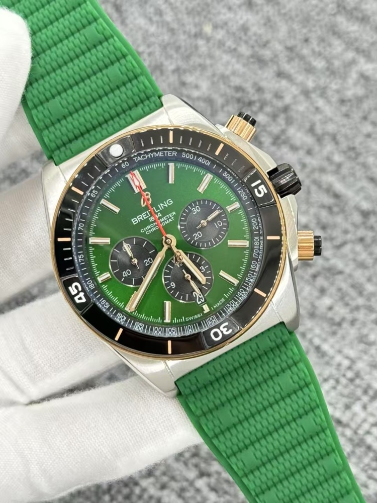 Men's Quartz Watch Chronograph 904L Stainless Steel 46mm- BR 223