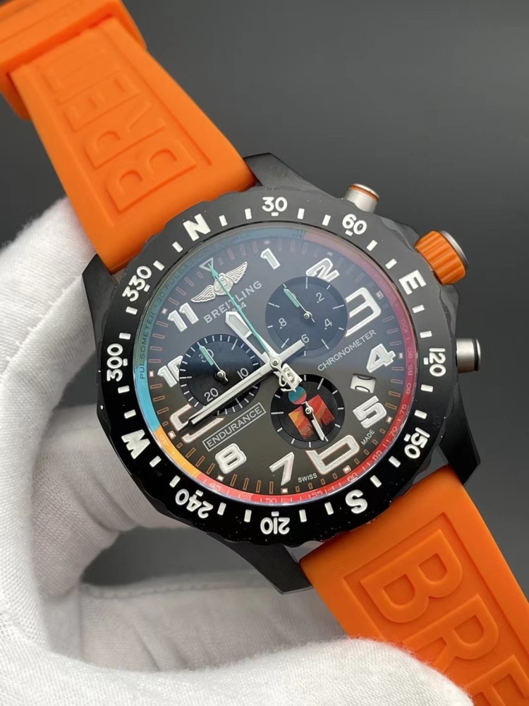 Men's Quartz Watch Chronograph 904L Stainless Steel 46mm- BR 174