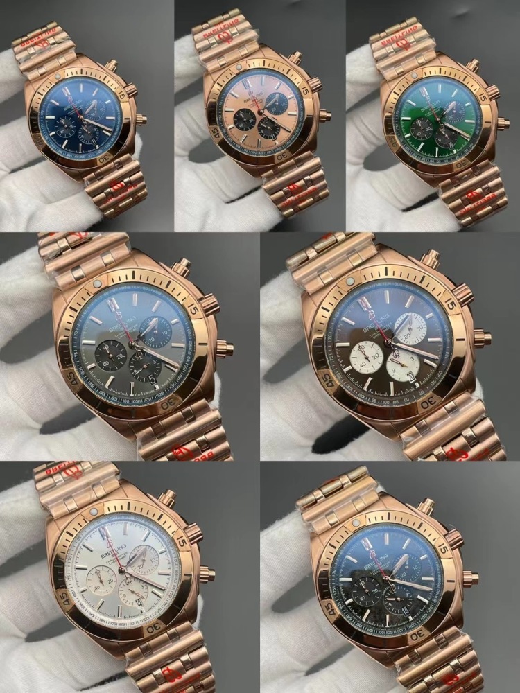 Men's Quartz Watch Chronograph 904L Stainless Steel 46mm- BR 179