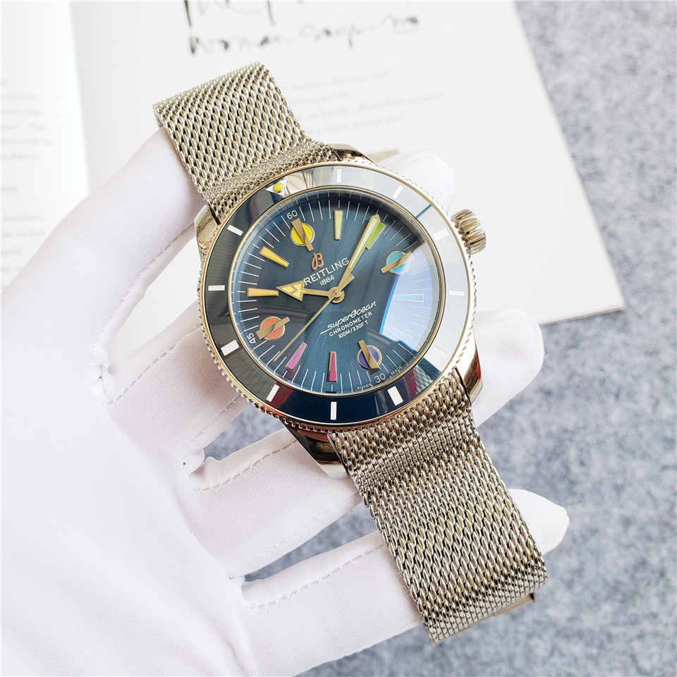 Men's Automatic Mechanical Watch 904L Stainless Steel 46mm- BR 45