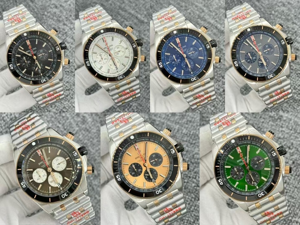 Men's Quartz Watch Chronograph 904L Stainless Steel 46mm- BR 223