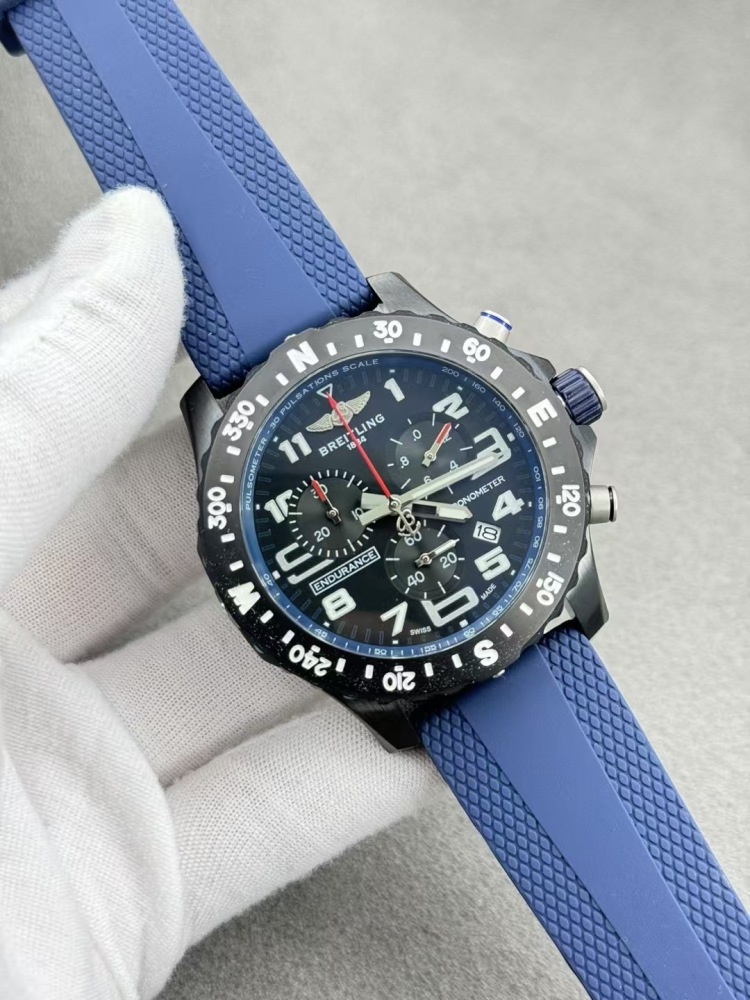 Men's Quartz Watch Chronograph 904L Stainless Steel 46mm- BR 208