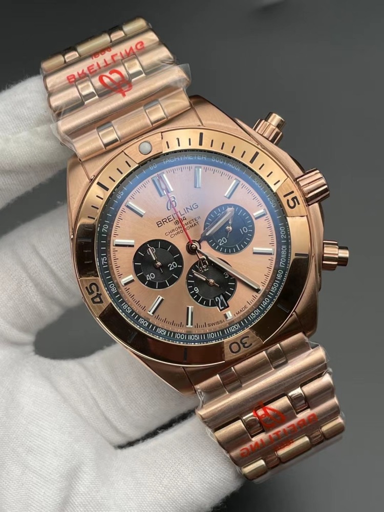 Men's Quartz Watch Chronograph 904L Stainless Steel 46mm- BR 179