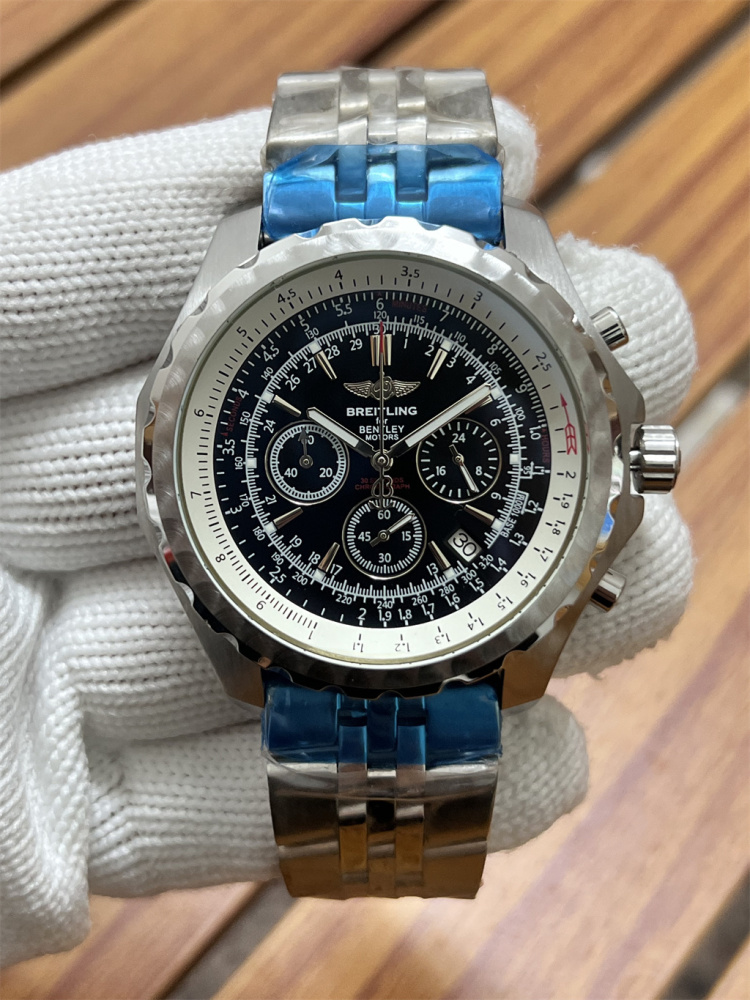 Men's Quartz Watch Chronograph 904L Stainless Steel 47mm- BR 226
