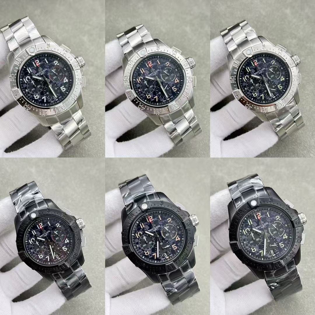 Men's Quartz Watch Chronograph 904L Stainless Steel 43mm- BR 209