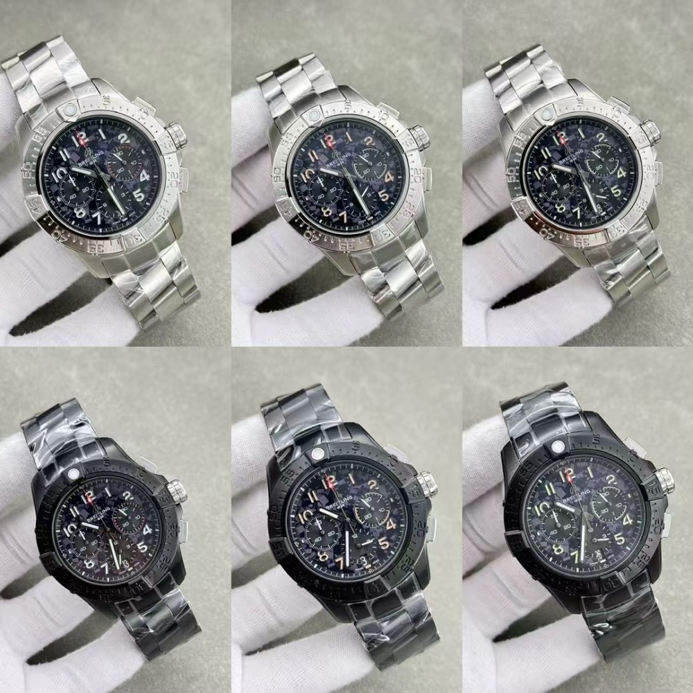 Men's Quartz Watch Chronograph 904L Stainless Steel 43mm- BR 209