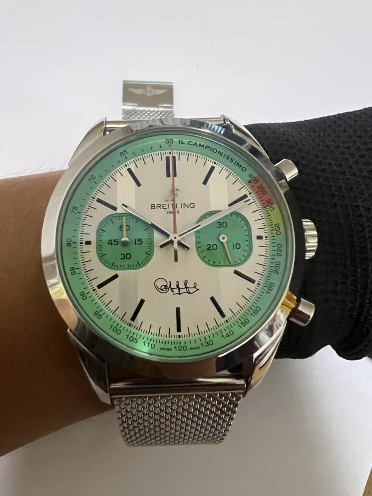 Men's Quartz Watch Chronograph 904L Stainless Steel 43mm- BR 211