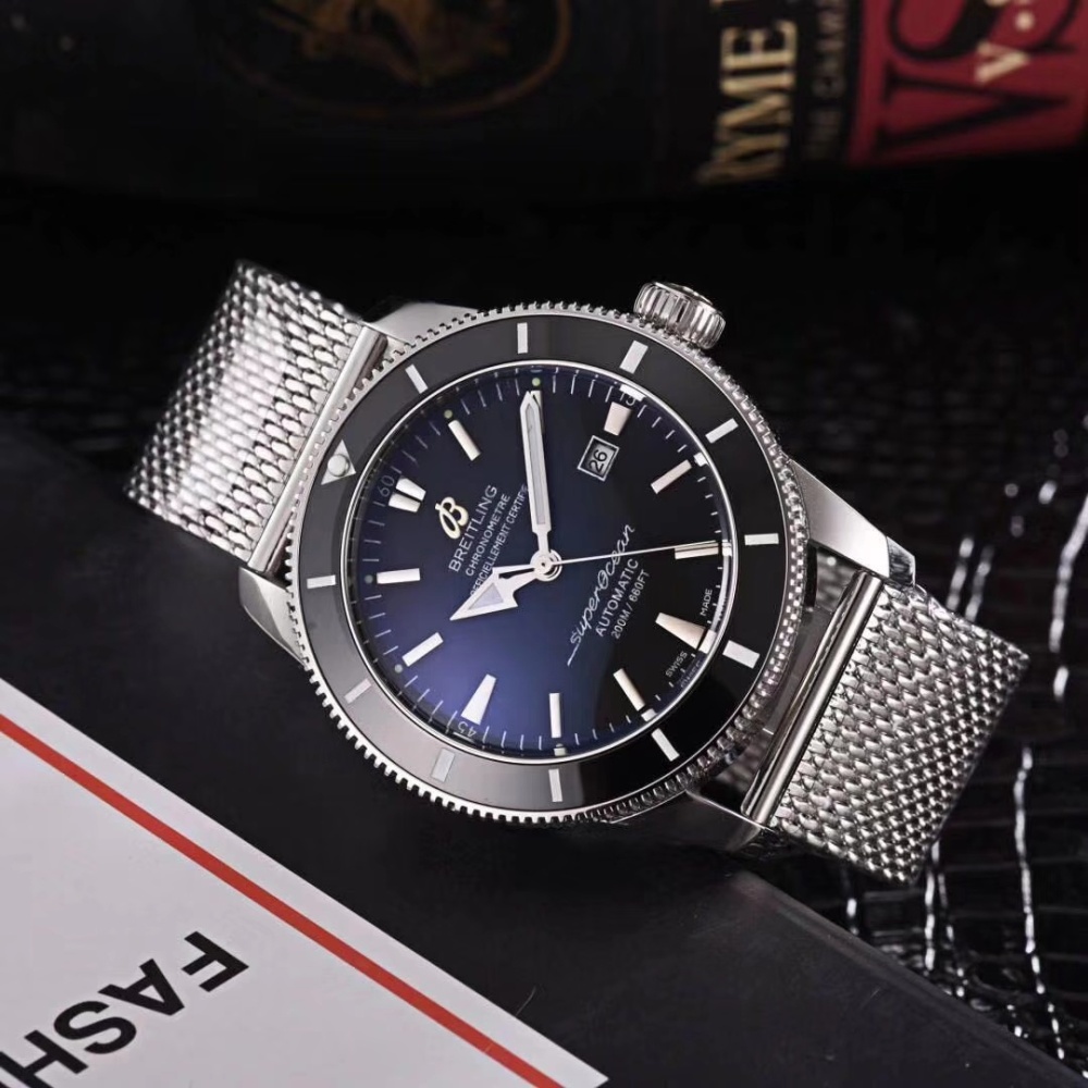 Men's Automatic Mechanical Watch 904L Stainless Steel 46mm- BR 43