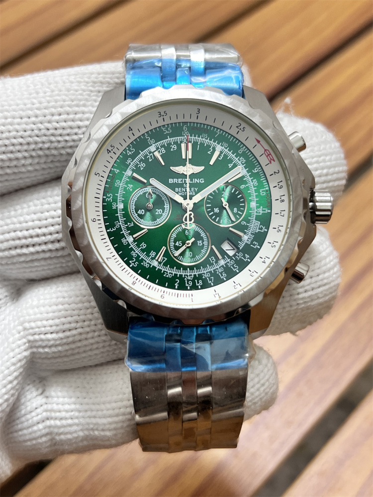Men's Quartz Watch Chronograph 904L Stainless Steel 47mm- BR 226