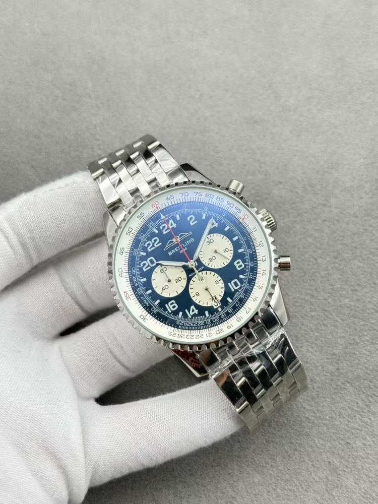 Men's Quartz Watch Chronograph 904L Stainless Steel 46mm- BR 212