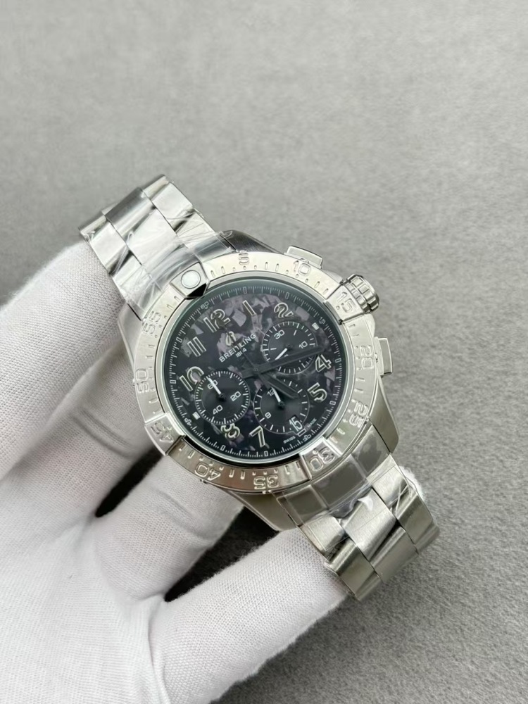 Men's Quartz Watch Chronograph 904L Stainless Steel 43mm- BR 215