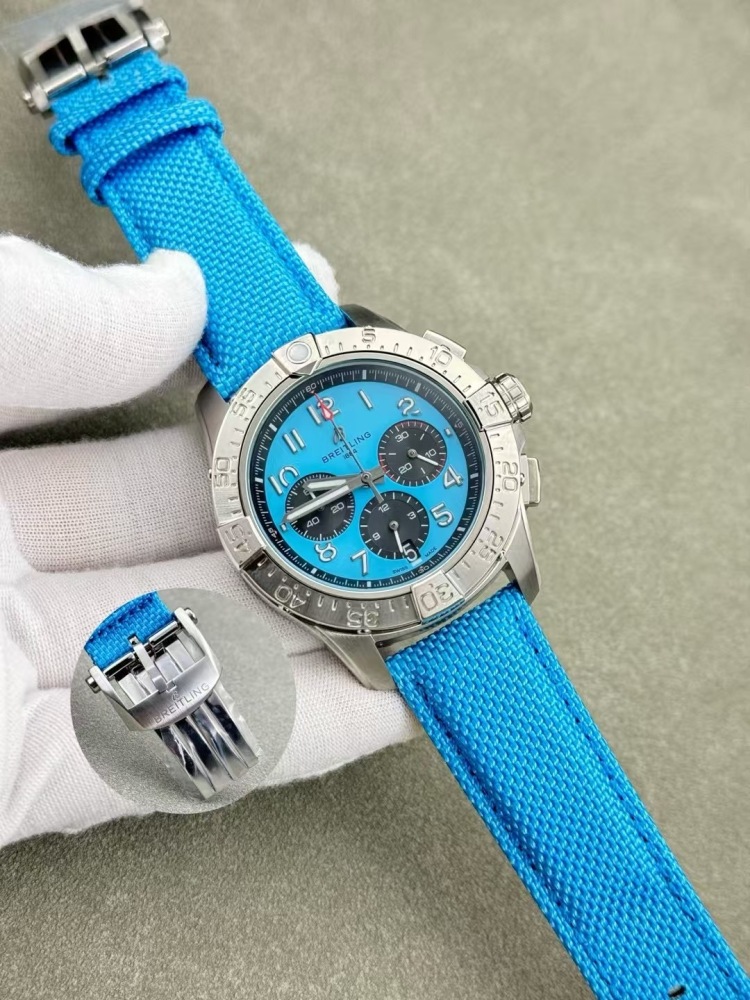 Men's Quartz Watch Chronograph 904L Stainless Steel 46mm- BR 207