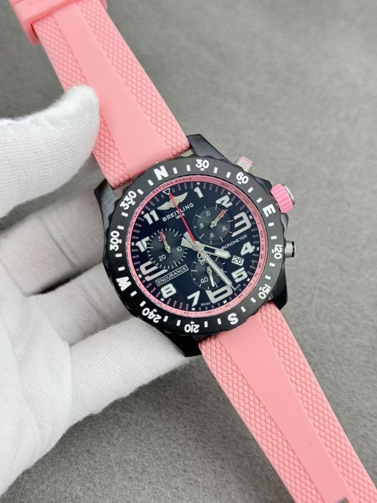 Men's Quartz Watch Chronograph 904L Stainless Steel 46mm- BR 208
