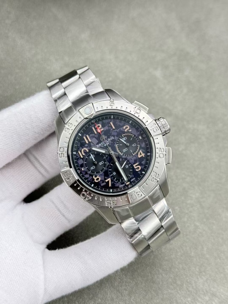 Men's Quartz Watch Chronograph 904L Stainless Steel 43mm- BR 209