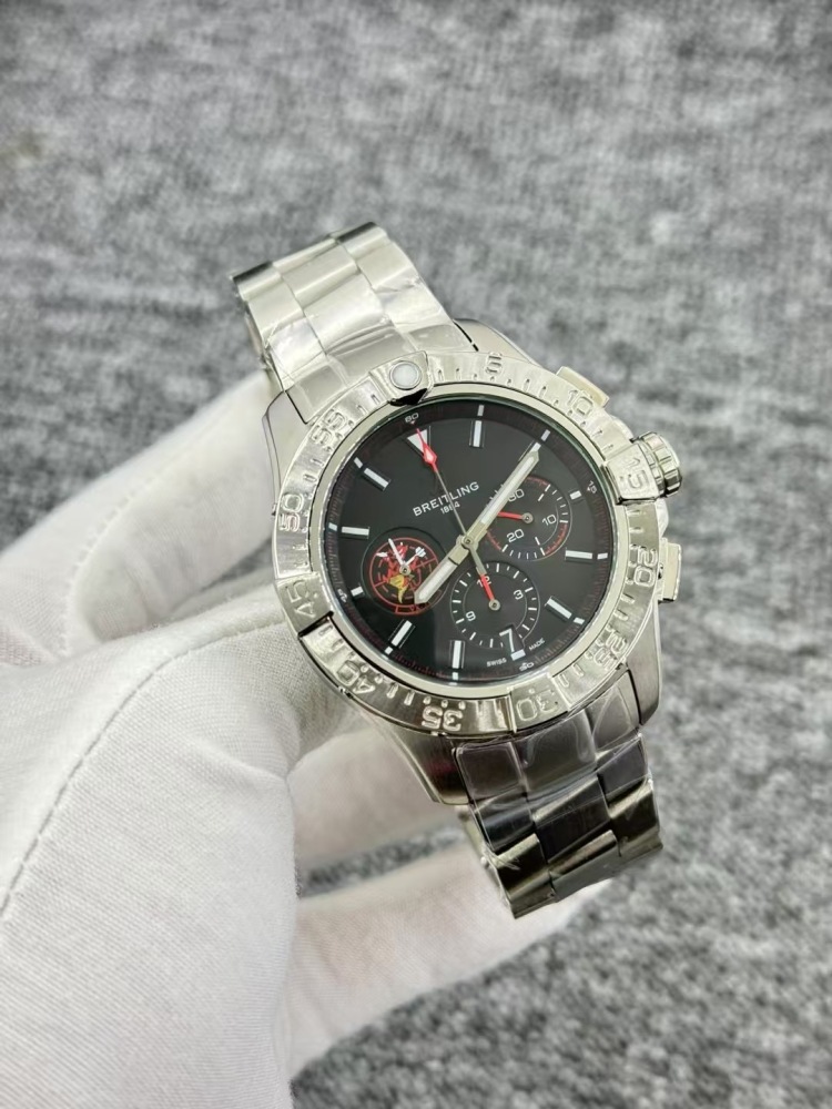 Men's Quartz Watch Chronograph 904L Stainless Steel 43mm- BR 210