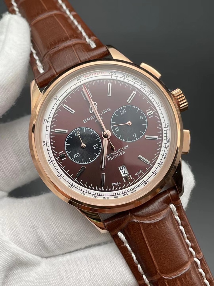 Men's Quartz Watch Chronograph 904L Stainless Steel 46mm- BR 183