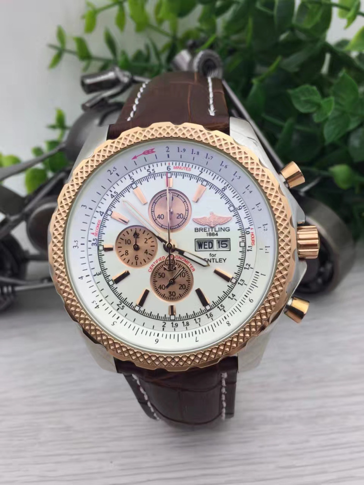 Men's Quartz Watch Chronograph 904L Stainless Steel 46mm- BR 156