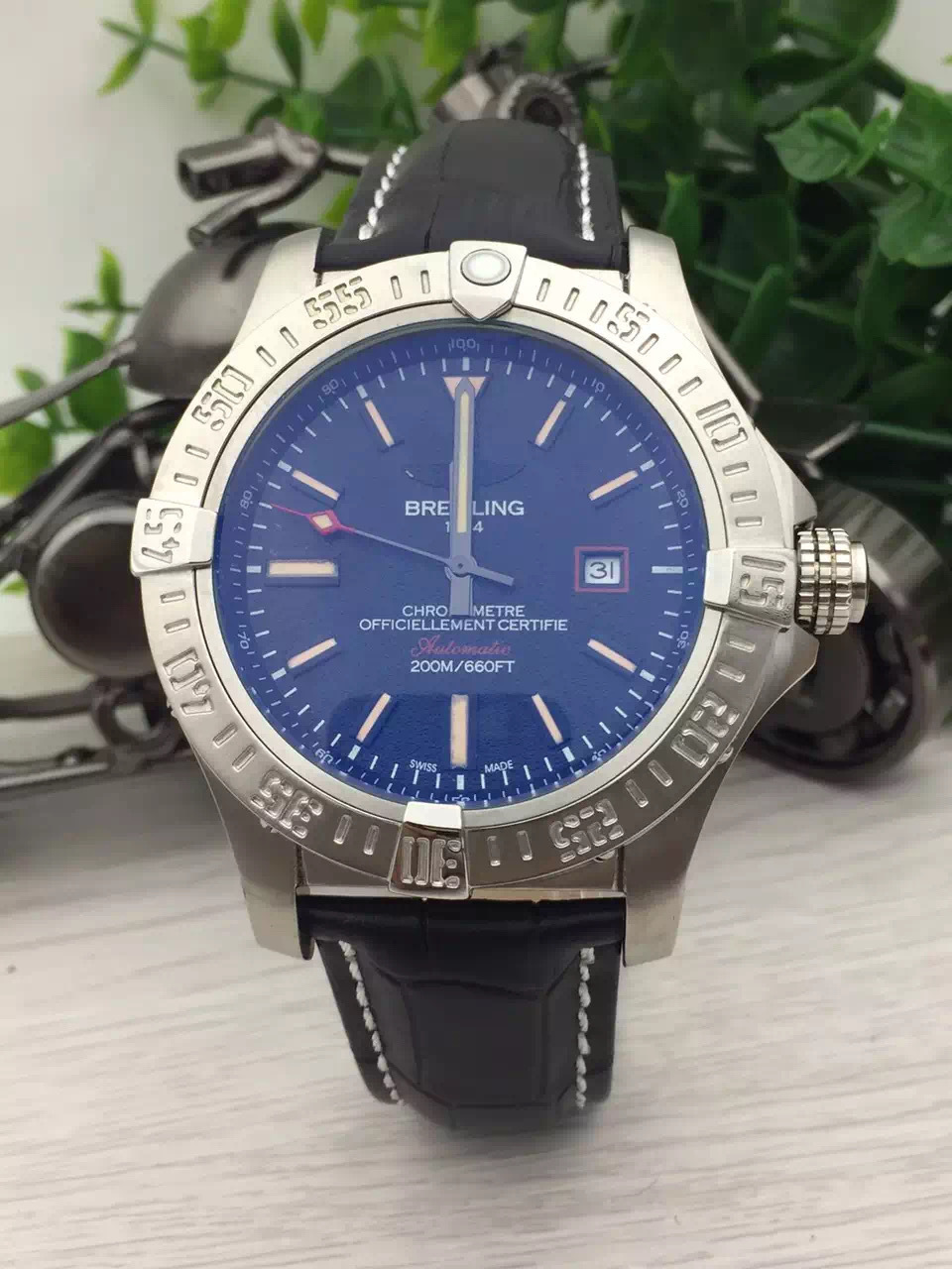 Men's Automatic Mechanical Watch 904L Stainless Steel 46mm- BR 159