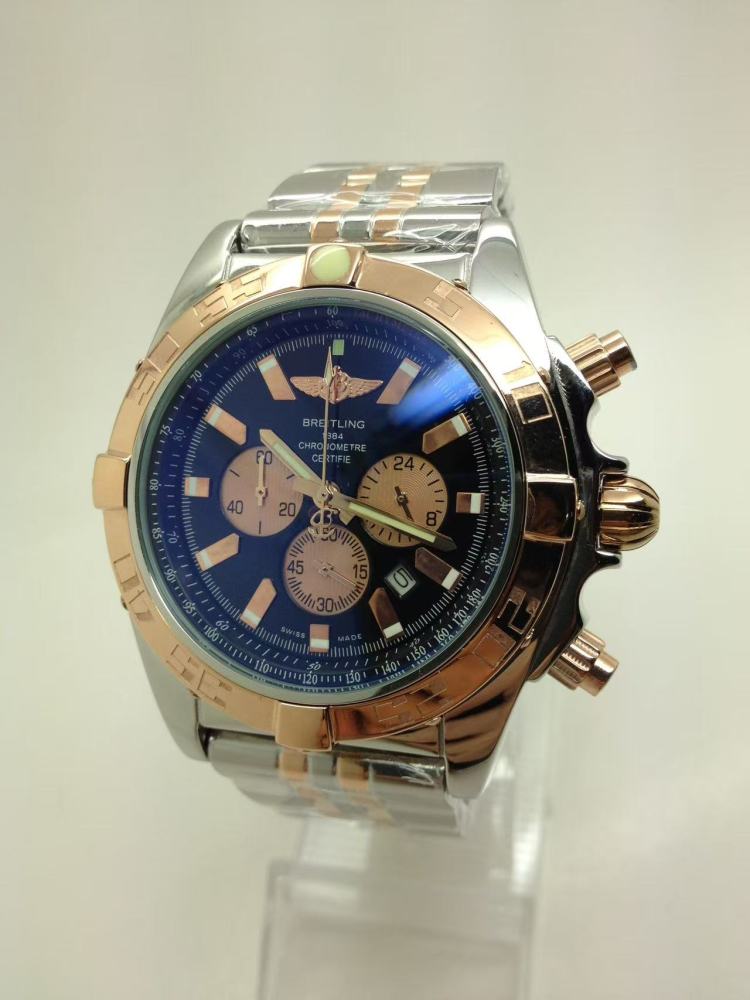 Men's Quartz Watch Chronograph 904L Stainless Steel 42mm- BR 230