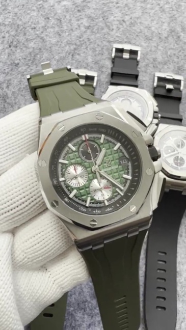 Men's Quartz Watch Chronograph 904L Stainless Steel 44mm- AP 99