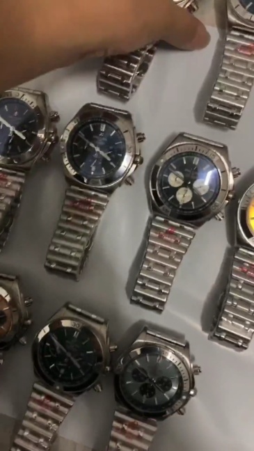Men's Quartz Watch Chronograph 904L Stainless Steel 46mm- BR 136