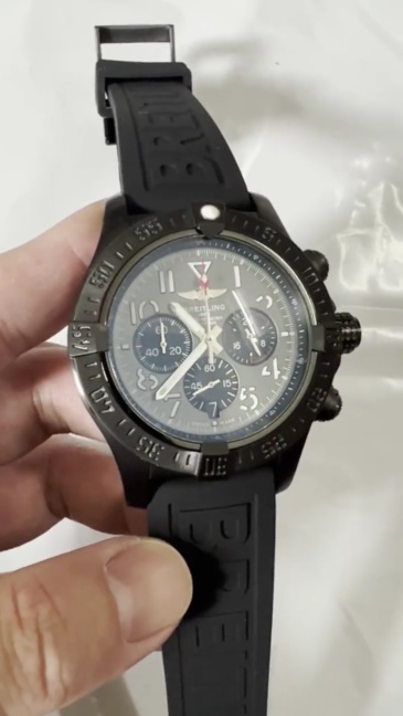 Men's Quartz Watch Chronograph 904L Stainless Steel 46mm- BR 129
