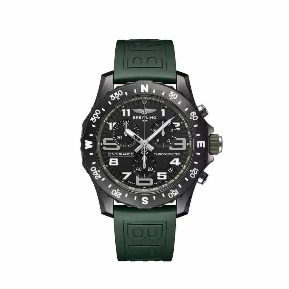 Men's Quartz Watch Chronograph 904L Stainless Steel 46mm- BR 134