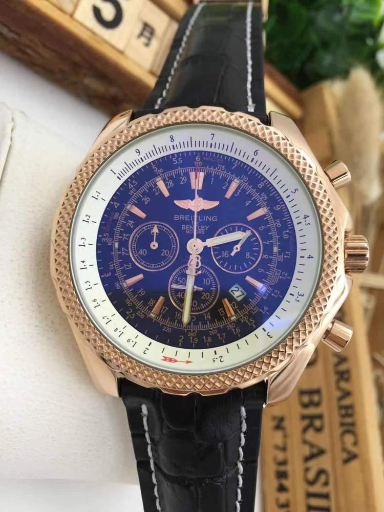 Men's Quartz Watch Chronograph 904L Stainless Steel 46mm- BR 125