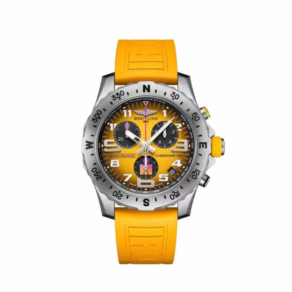 Men's Quartz Watch Chronograph 904L Stainless Steel 46mm- BR 134