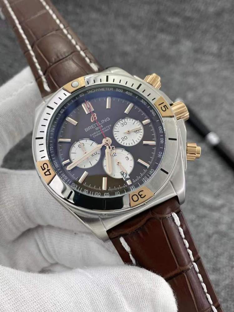 Men's Quartz Watch Chronograph 904L Stainless Steel 46mm- BR 138